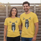 Retro Heavy Rider Motorcycle