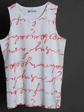 Letter Stripes Print Tank Tops