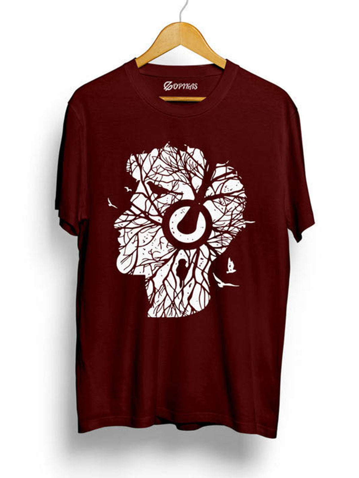 Roots Music Printed Maroon T-Shirt