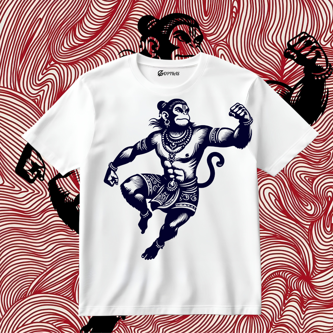 White ॐ Hanuman