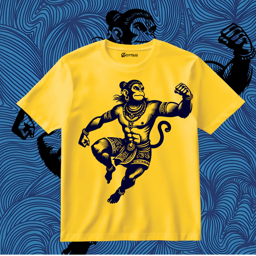 Lord Hanuman is Jumping