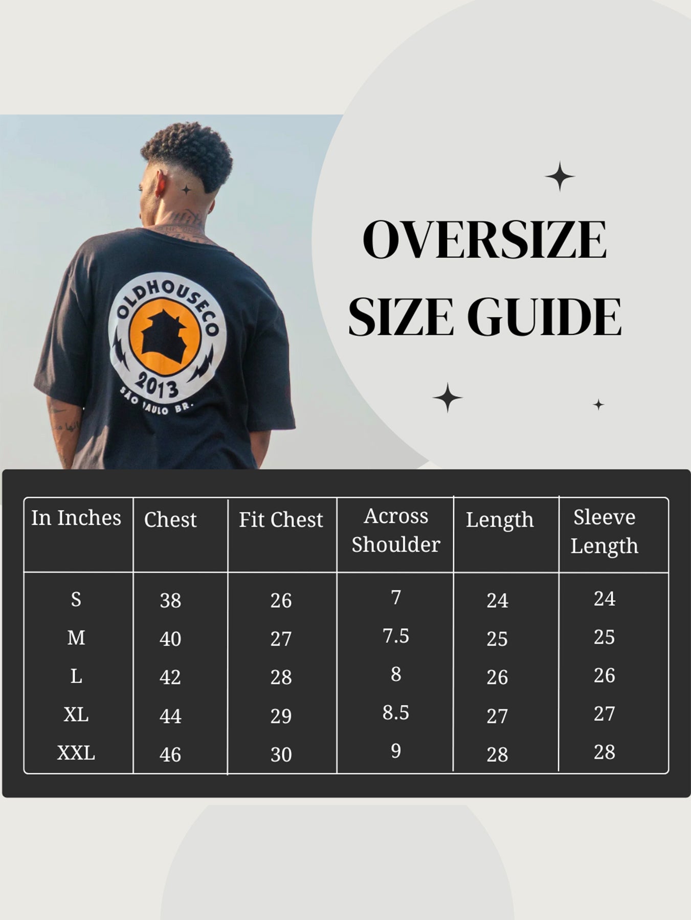 Gopikas-oversize-Tshirt-size-chart