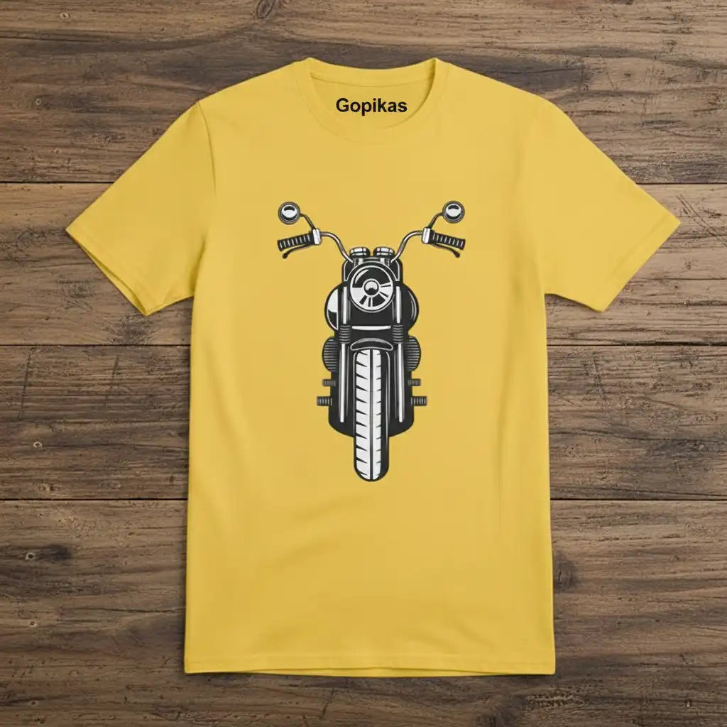 Retro Heavy Rider Motorcycle