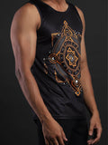 Sacred Geometry Print Tank Tops