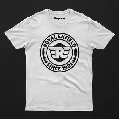 White Royal Enfield Rider T-Shirts