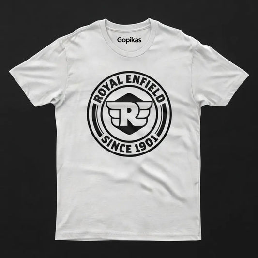 White Royal Enfield Rider T-Shirts