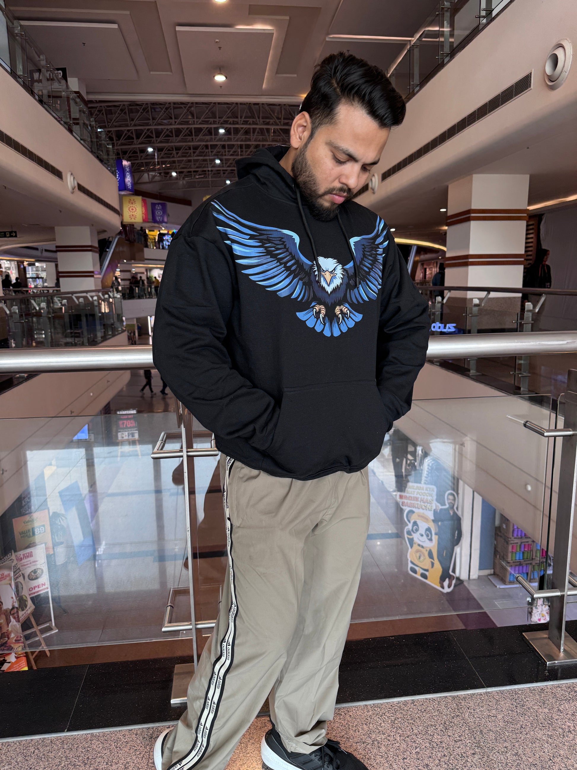 Eagle Black Hoodie