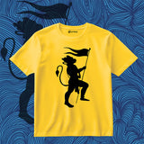 Hanuman Ji with Flag Yellow T-Shirt